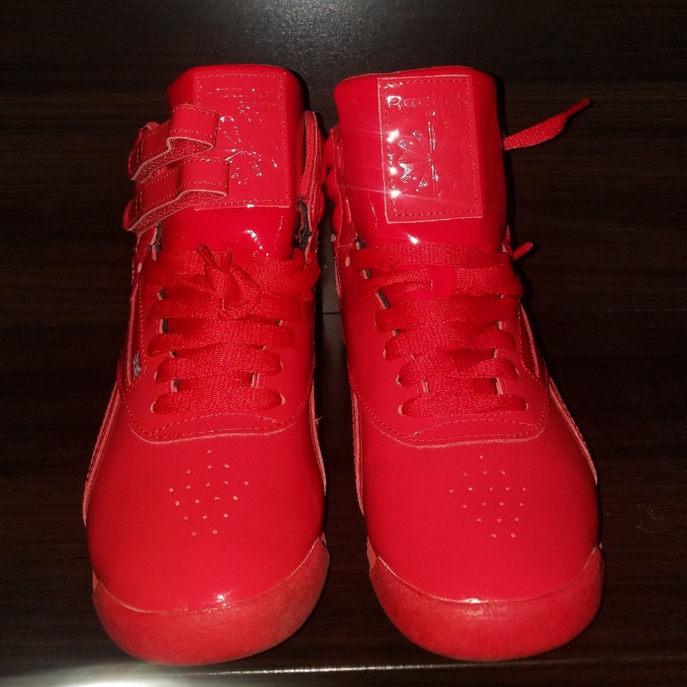 Red Patent Leather Reebok Classic